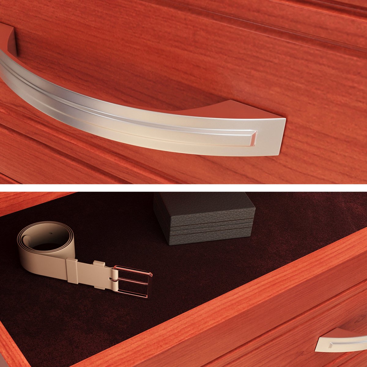 Solid Wood Closet Organizer with 5 Drawers and Doors Modern - John Louis Home - Closet Organizers